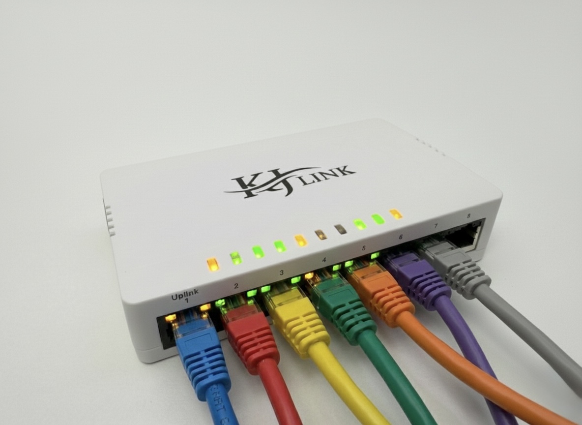سويتش (موزع شبكة) KJ-LINK – 8 Port 10/100/1000M Ethernet Switch - الصورة 2