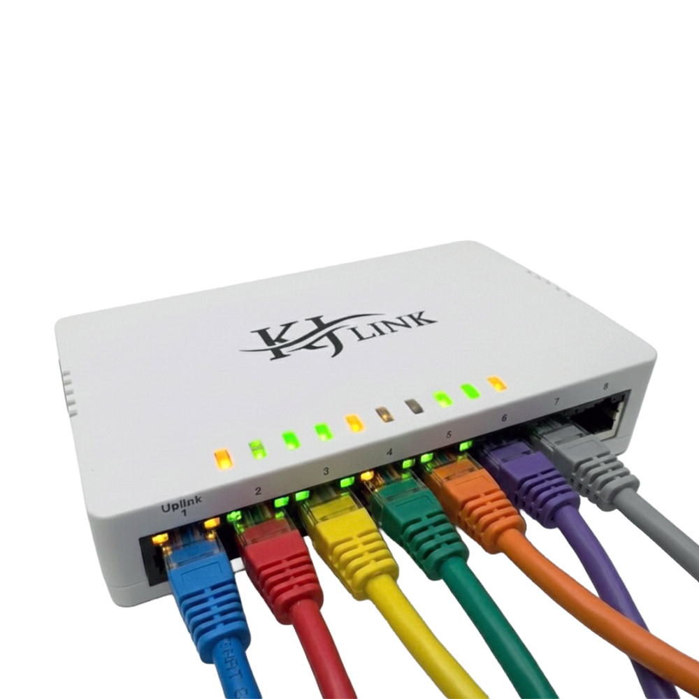 سويتش (موزع شبكة) KJ-LINK – 8 Port 10/100M Ethernet Switch - الصورة 4