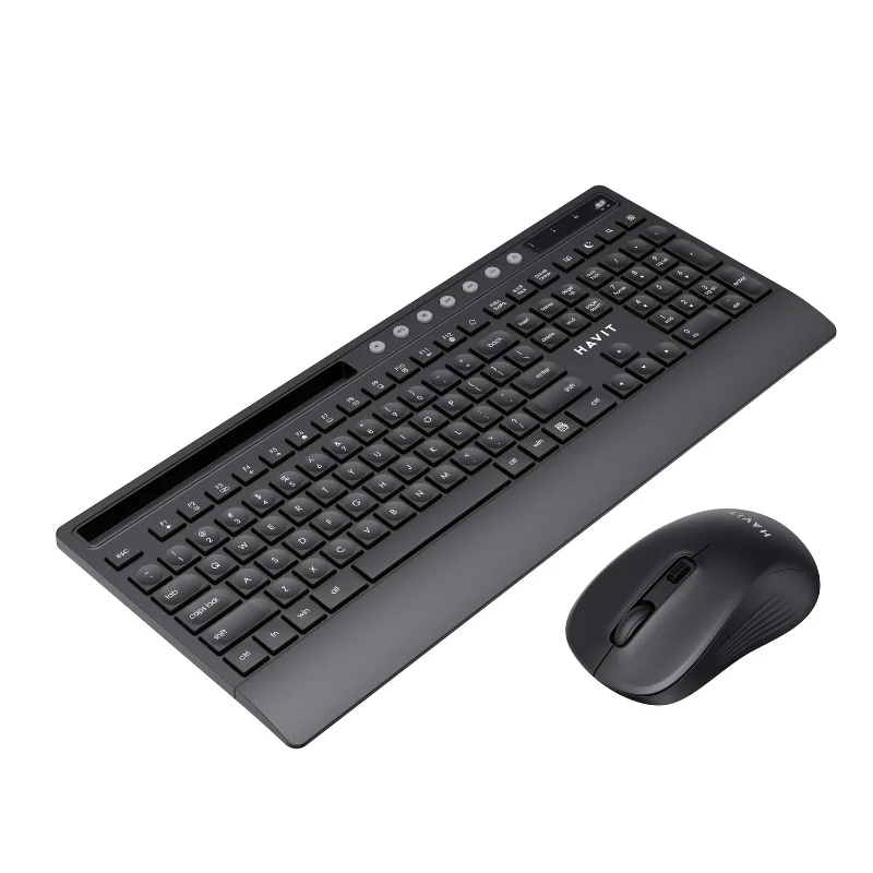 طقم لوحة مفاتيح وماوس لاسلكي HAVIT KB242GCM Wireless Keyboard & Mouse Combo - الصورة 4