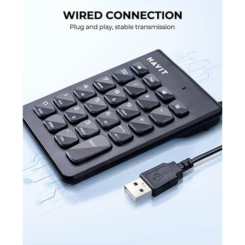 آلة حاسبة مكتبية احترافية HAVIT HAVIT-KB223 Desktop Computer Calculator - الصورة 3