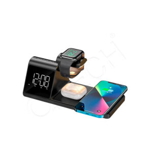 شاحن لاسلكي مغناطيسي احترافي HAVIT W3042 3-in-1 Wireless Charging Station