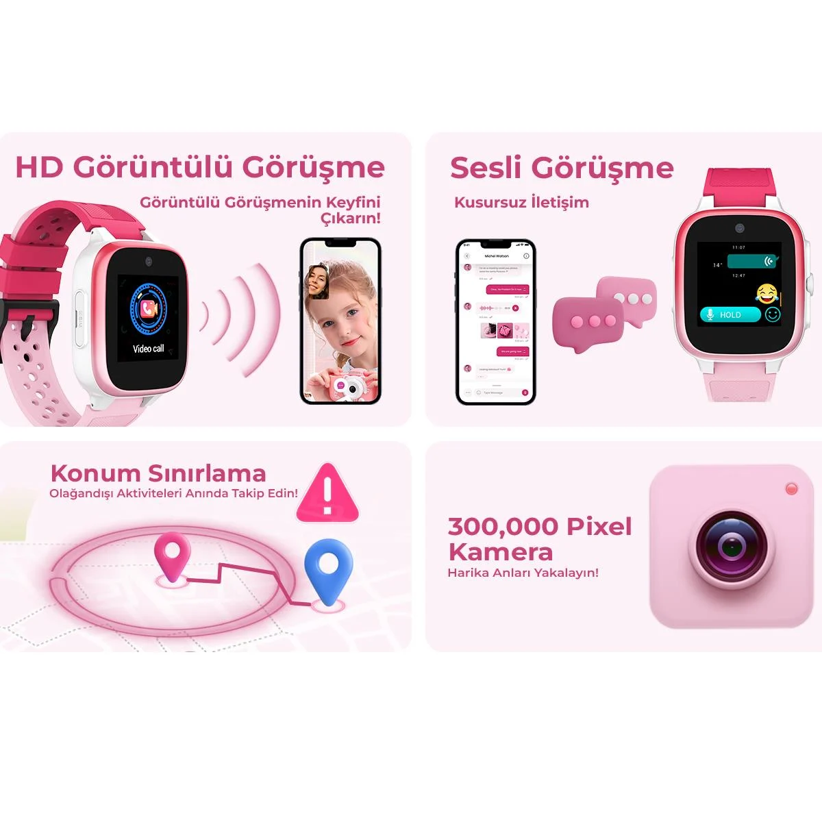 ساعة أطفال ذكية HAVIT KW12 4G Smart Kids Watch - الصورة 5