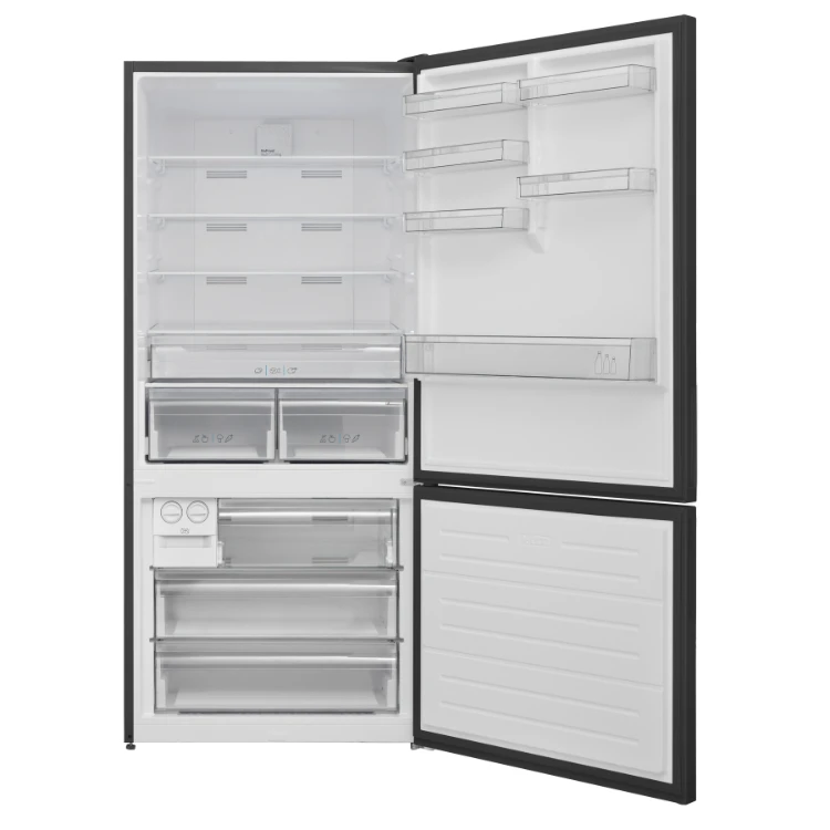 براد XPER DXG94 بفريزر سفلي 24 قدم مكعب Dark Inox Bottom Freezer Refrigerator - الصورة 2